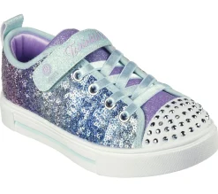 Light-Up|Athletic Shoes & Sneakers<SKECHERS Twinkle Toes: Twinkle Sparks - Sequin Flash LIGHT BLUE / MULTI