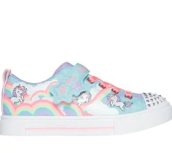 Light-Up|Athletic Shoes & Sneakers<SKECHERS Twinkle Toes: Twinkle Sparks - Jumpin' Clouds TURQUOISE / MULTI