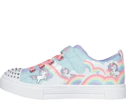 Light-Up|Athletic Shoes & Sneakers<SKECHERS Twinkle Toes: Twinkle Sparks - Jumpin' Clouds TURQUOISE / MULTI