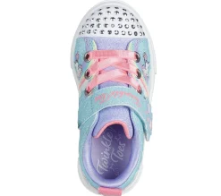 Light-Up|Athletic Shoes & Sneakers<SKECHERS Twinkle Toes: Twinkle Sparks - Jumpin' Clouds TURQUOISE / MULTI