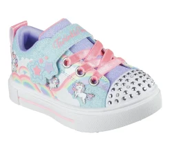 Light-Up|Athletic Shoes & Sneakers<SKECHERS Twinkle Toes: Twinkle Sparks - Jumpin' Clouds TURQUOISE / MULTI