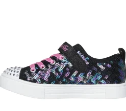Light-Up|Athletic Shoes & Sneakers<SKECHERS Twinkle Toes: Twinkle Sparks - Sequin Party BLACK / MULTI