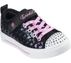 Light-Up|Athletic Shoes & Sneakers<SKECHERS Twinkle Toes: Twinkle Sparks - Sequin Party BLACK / MULTI