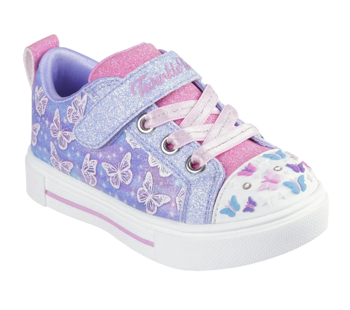 Light-Up|Athletic Shoes & Sneakers<SKECHERS Twinkle Toes: Twinkle Sparks - Ombre Flutter LAVENDER / MULTI