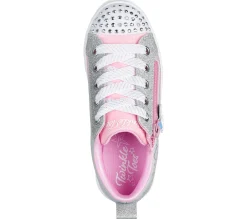 Light-Up|Lace Ups<SKECHERS Twinkle Toes: Twinkle Sparks - Magical Ombre PINK / SILVER