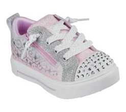 Light-Up|Athletic Shoes & Sneakers<SKECHERS Twinkle Toes: Twinkle Sparks - Magical Ombre PINK / SILVER