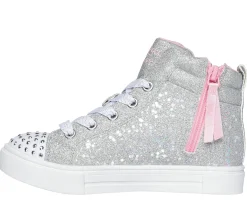 Light-Up|Lace Ups<SKECHERS Twinkle Toes: Twinkle Sparks - Charm Bestie SILVER