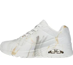 Lace Up|Athletic Sneakers<SKECHERS Uno - Marble Marvel OFF WHITE