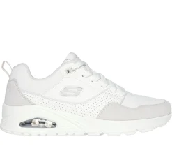 Athletic Sneakers|Lace Up<SKECHERS Uno - Retro One WHITE