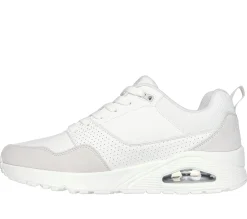 Athletic Sneakers|Lace Up<SKECHERS Uno - Retro One WHITE