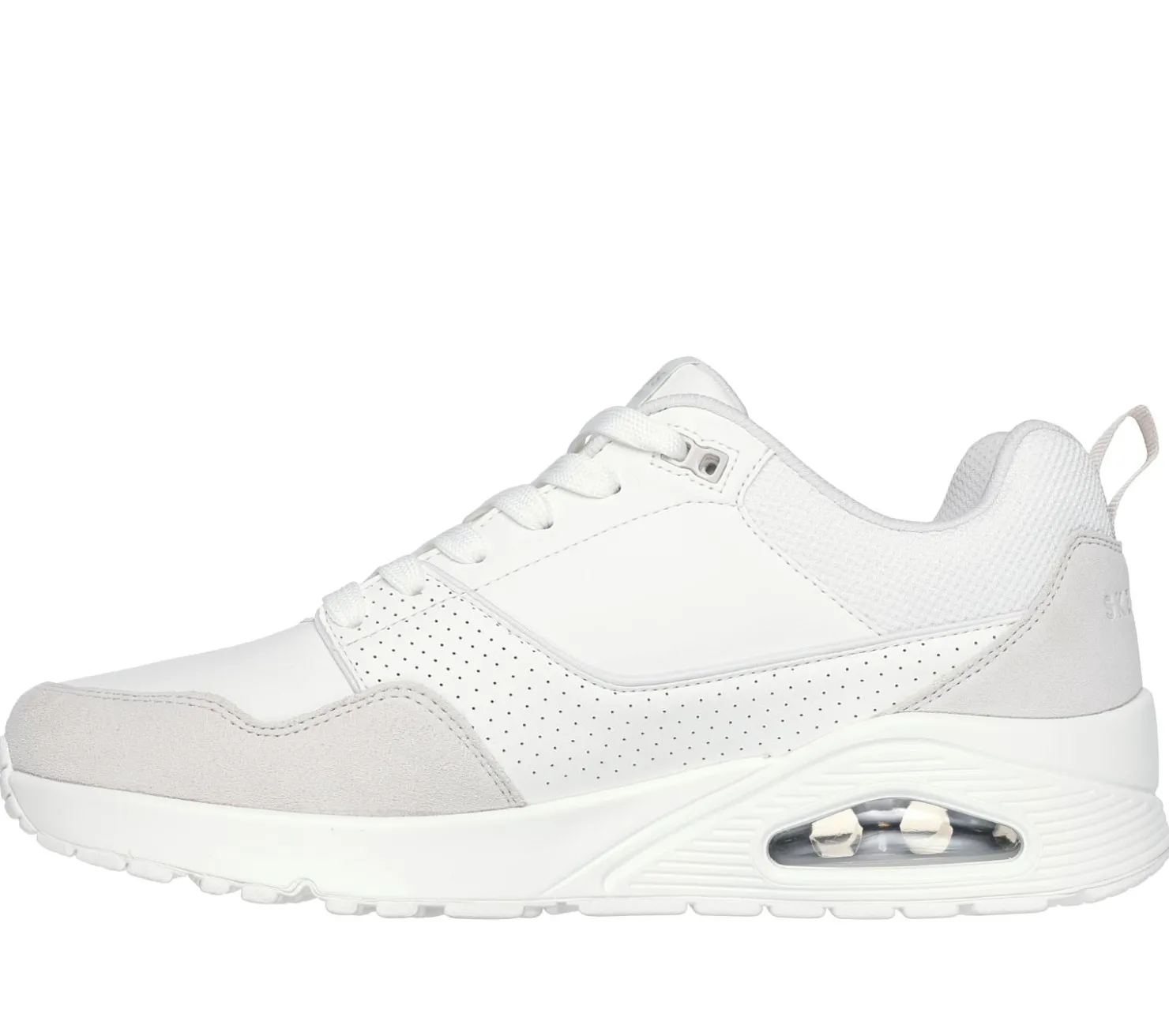 Athletic Sneakers|Lace Up<SKECHERS Uno - Retro One WHITE