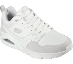 Athletic Sneakers|Lace Up<SKECHERS Uno - Retro One WHITE