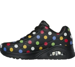 Lace Up|Athletic Sneakers<SKECHERS Uno - Spotted Air BLACK / MULTI