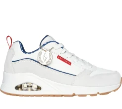 Lace Up|Athletic Sneakers<SKECHERS Uno - Victory Pack WHITE / NAVY