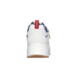 Lace Up|Athletic Sneakers<SKECHERS Uno - Victory Pack WHITE / NAVY