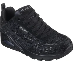 Lace Up|Casual Sneakers<SKECHERS Uno - World Of Gems BLACK