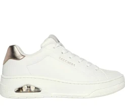 Lace Up|Athletic Sneakers<SKECHERS Uno Court - Courted Air WHITE