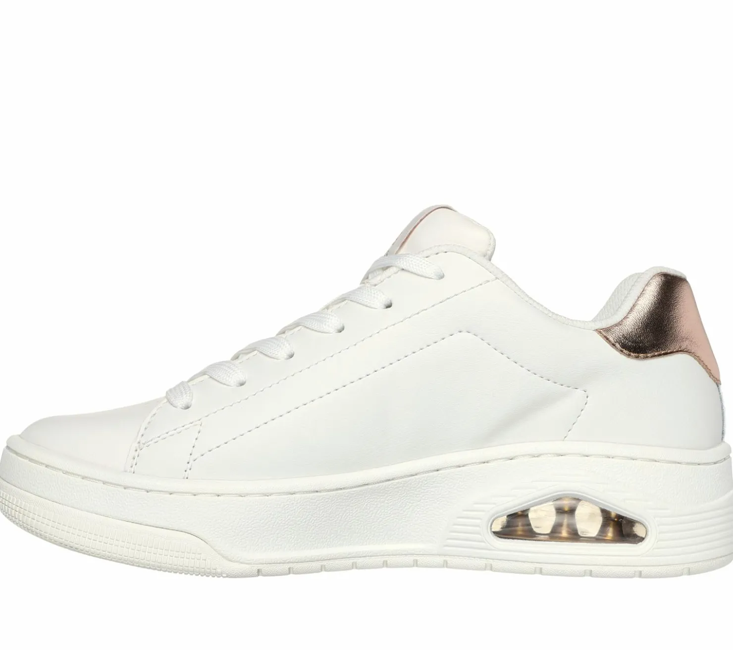 Lace Up|Athletic Sneakers<SKECHERS Uno Court - Courted Air WHITE