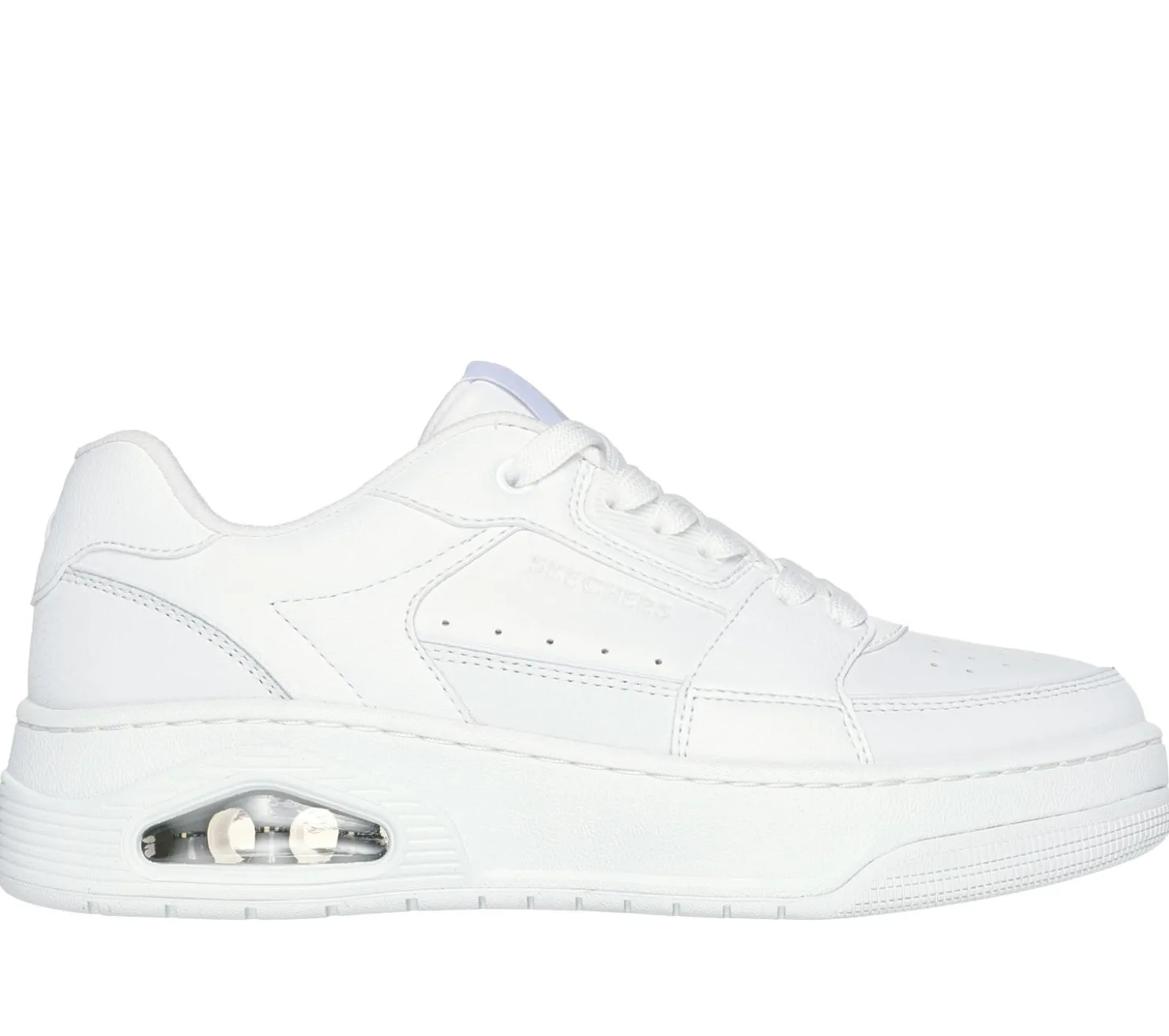 Lace Up|Athletic Sneakers<SKECHERS Uno Court - Courted Style WHITE
