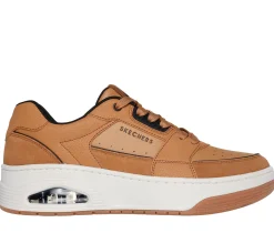 Lace Up|Athletic Sneakers<SKECHERS Uno Court - Low Post Match WHISKEY
