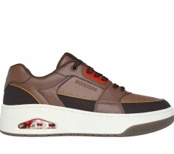 Lace Up|Athletic Sneakers<SKECHERS Uno Court - Low-Post DARK BROWN