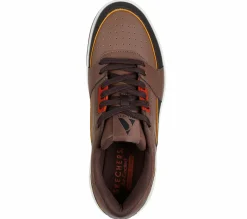 Lace Up|Athletic Sneakers<SKECHERS Uno Court - Low-Post DARK BROWN