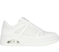 Lace Up|Casual Sneakers<SKECHERS Uno Court - Opulent Pearls WHITE