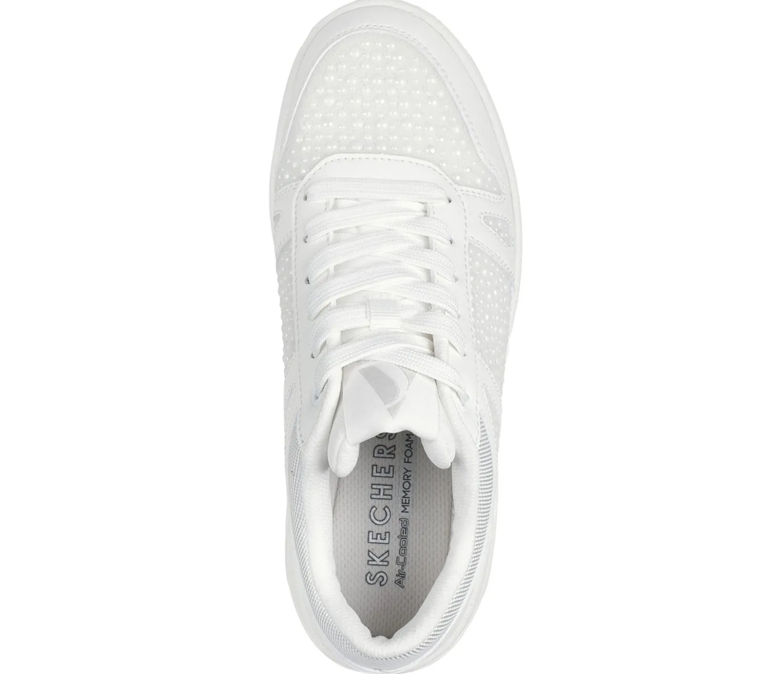 Lace Up|Casual Sneakers<SKECHERS Uno Court - Opulent Pearls WHITE