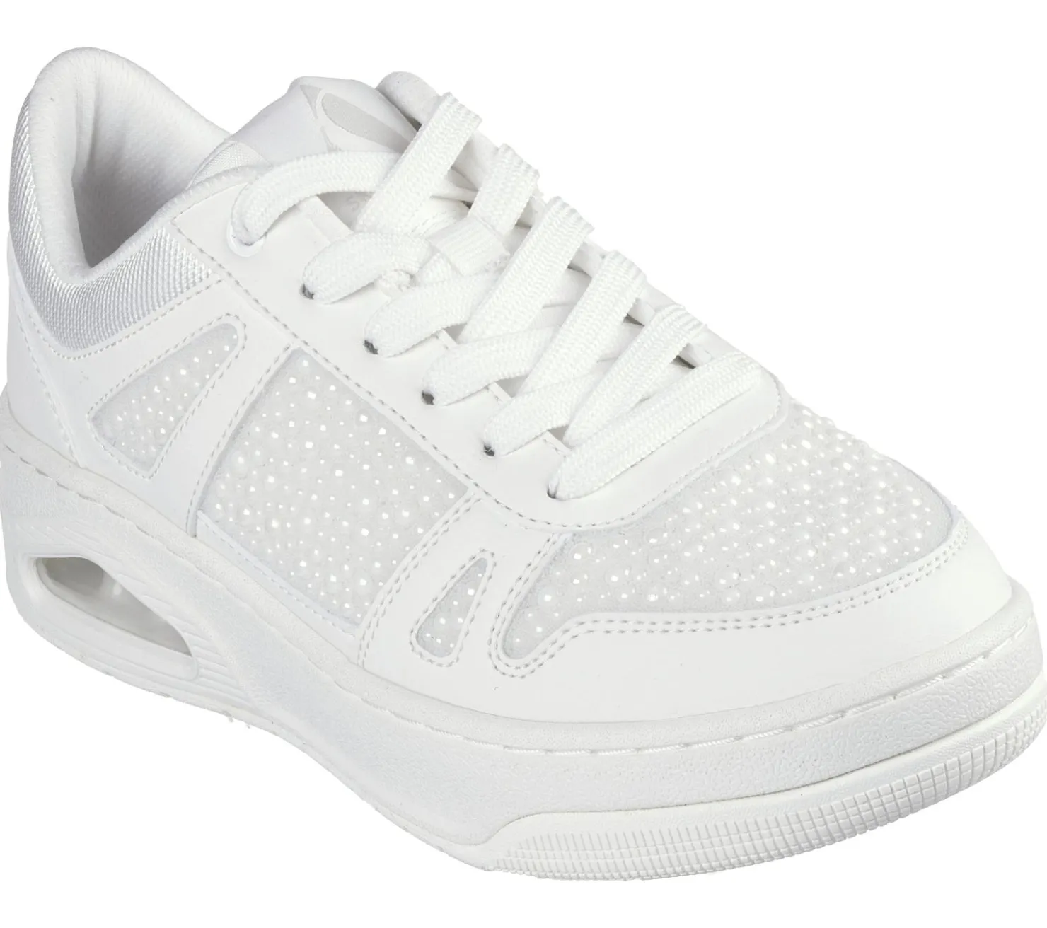 Lace Up|Casual Sneakers<SKECHERS Uno Court - Opulent Pearls WHITE