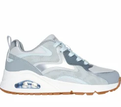 Lace Ups|Athletic Shoes & Sneakers<SKECHERS Uno Gen1 - Color Surge GRAY / LIGHT BLUE