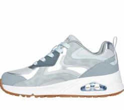 Lace Ups|Athletic Shoes & Sneakers<SKECHERS Uno Gen1 - Color Surge GRAY / LIGHT BLUE