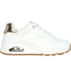 Lace Ups|Athletic Shoes & Sneakers<SKECHERS Uno Gen1 - Shimmer Away WHITE