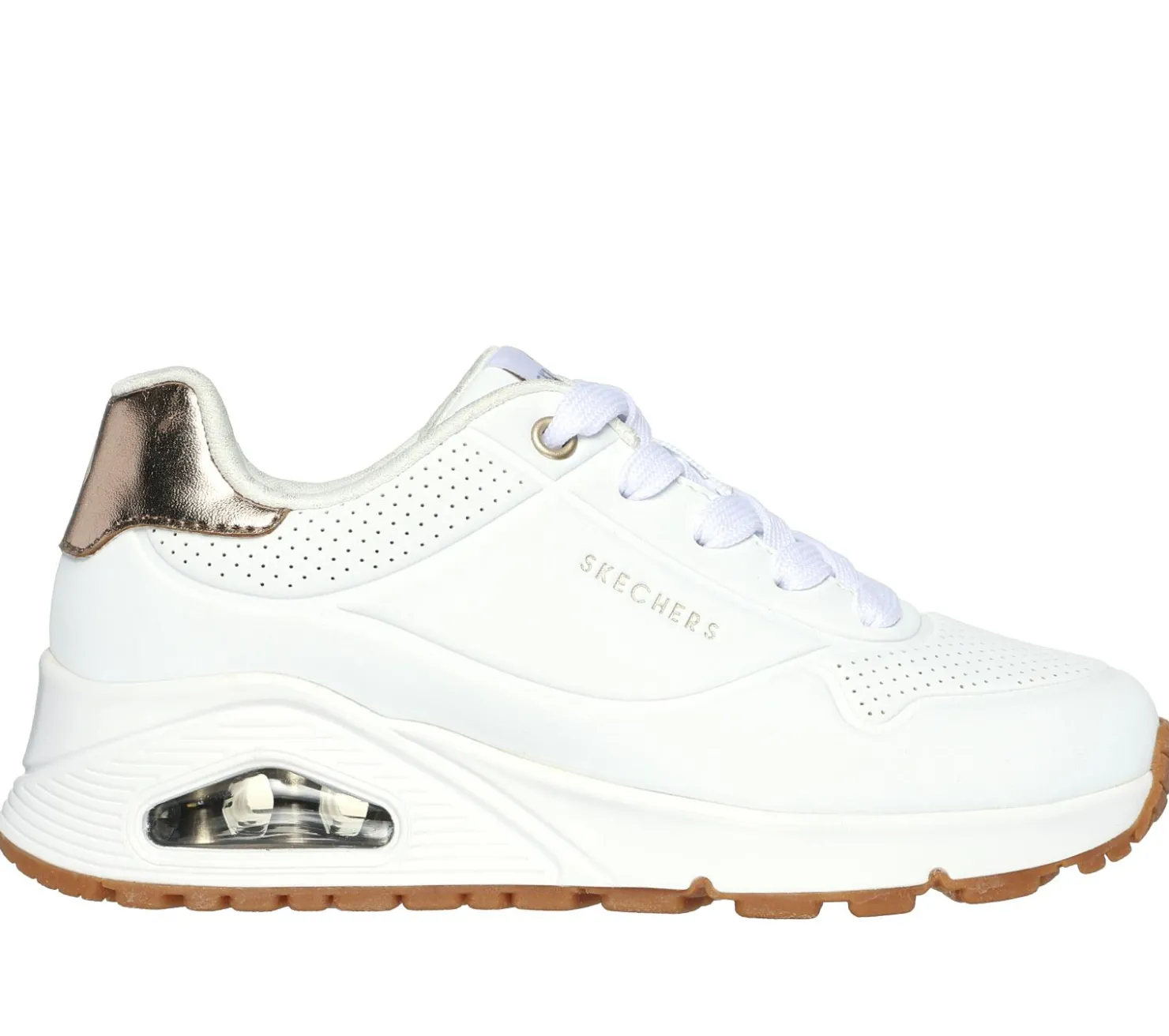 Lace Ups|Athletic Shoes & Sneakers<SKECHERS Uno Gen1 - Shimmer Away WHITE