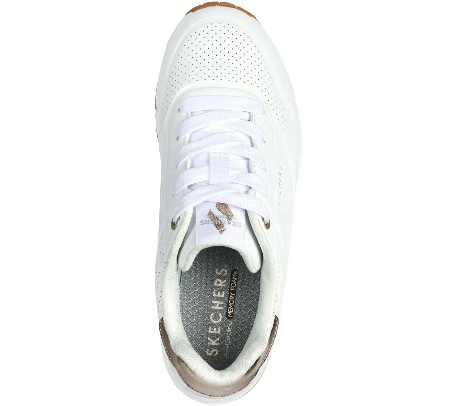 Lace Ups|Athletic Shoes & Sneakers<SKECHERS Uno Gen1 - Shimmer Away WHITE