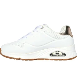 Lace Ups|Athletic Shoes & Sneakers<SKECHERS Uno Gen1 - Shimmer Away WHITE