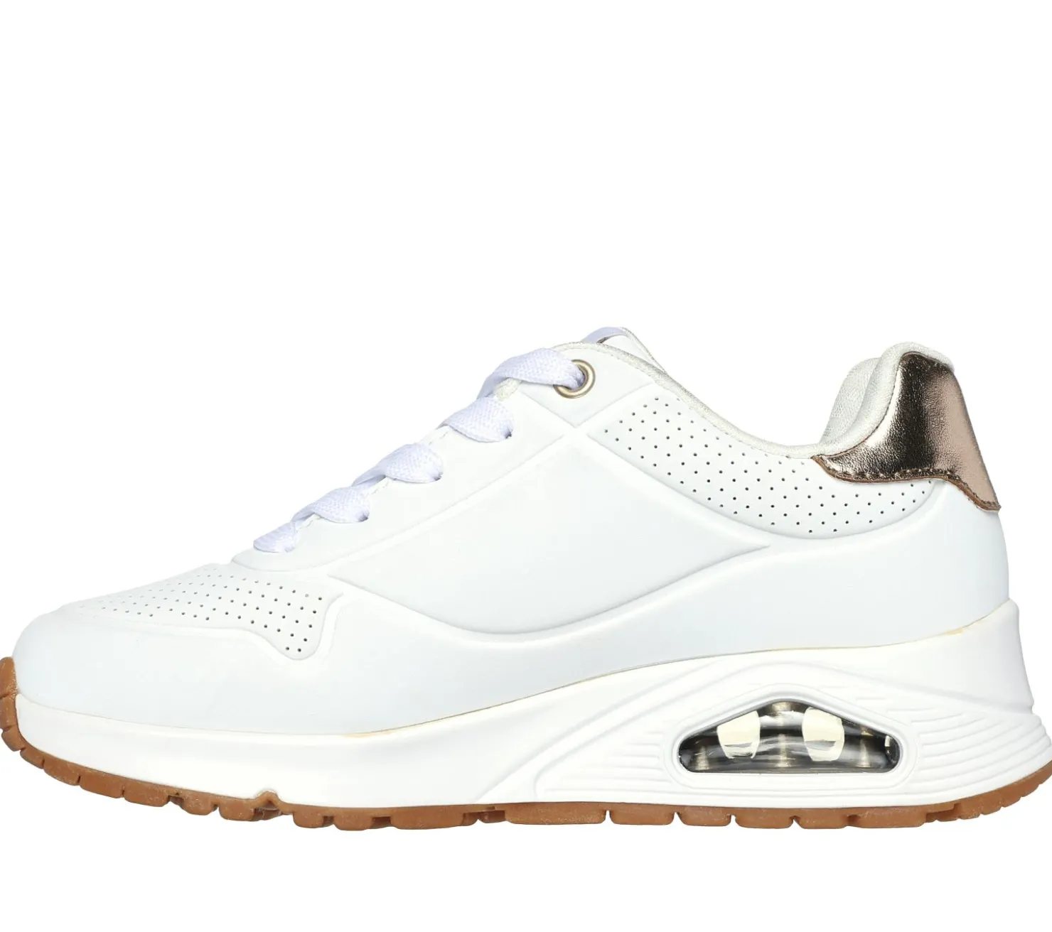 Lace Ups|Athletic Shoes & Sneakers<SKECHERS Uno Gen1 - Shimmer Away WHITE