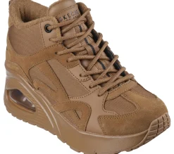 Wedges|Lace Up<SKECHERS Uno Hi - Rocliff Road CARAMEL