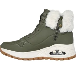 Wedges|Lace Up<SKECHERS Uno Rugged - Fall Air OLIVE