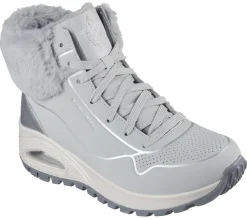 Lace Up|Boots<SKECHERS Uno Rugged - Fall Shimmer GRAY / SILVER