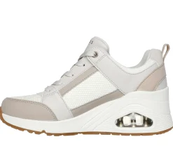 Wedges|Lace Up<SKECHERS Uno Wedge - Everything Nice OFF WHITE