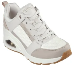 Wedges|Lace Up<SKECHERS Uno Wedge - Everything Nice OFF WHITE