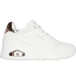 Wedges|Lace Up<SKECHERS Uno Wedge - HI Steps WHITE