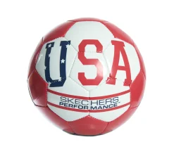 Sporting Goods|Accessories<SKECHERS USA Size 5 Soccer Ball BLUE / RED