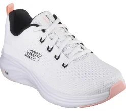Athletic Sneakers|Lace Up<SKECHERS Vapor Foam - Fresh Trend WHITE / BLACK / CORAL