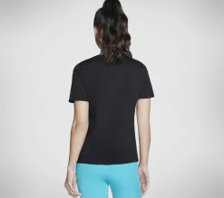 Tops|Tops<SKECHERS Vibrant Glow Short Sleeve Tee BLACK