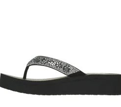 Sandals<SKECHERS Vinyasa - Wild Daisies BLACK