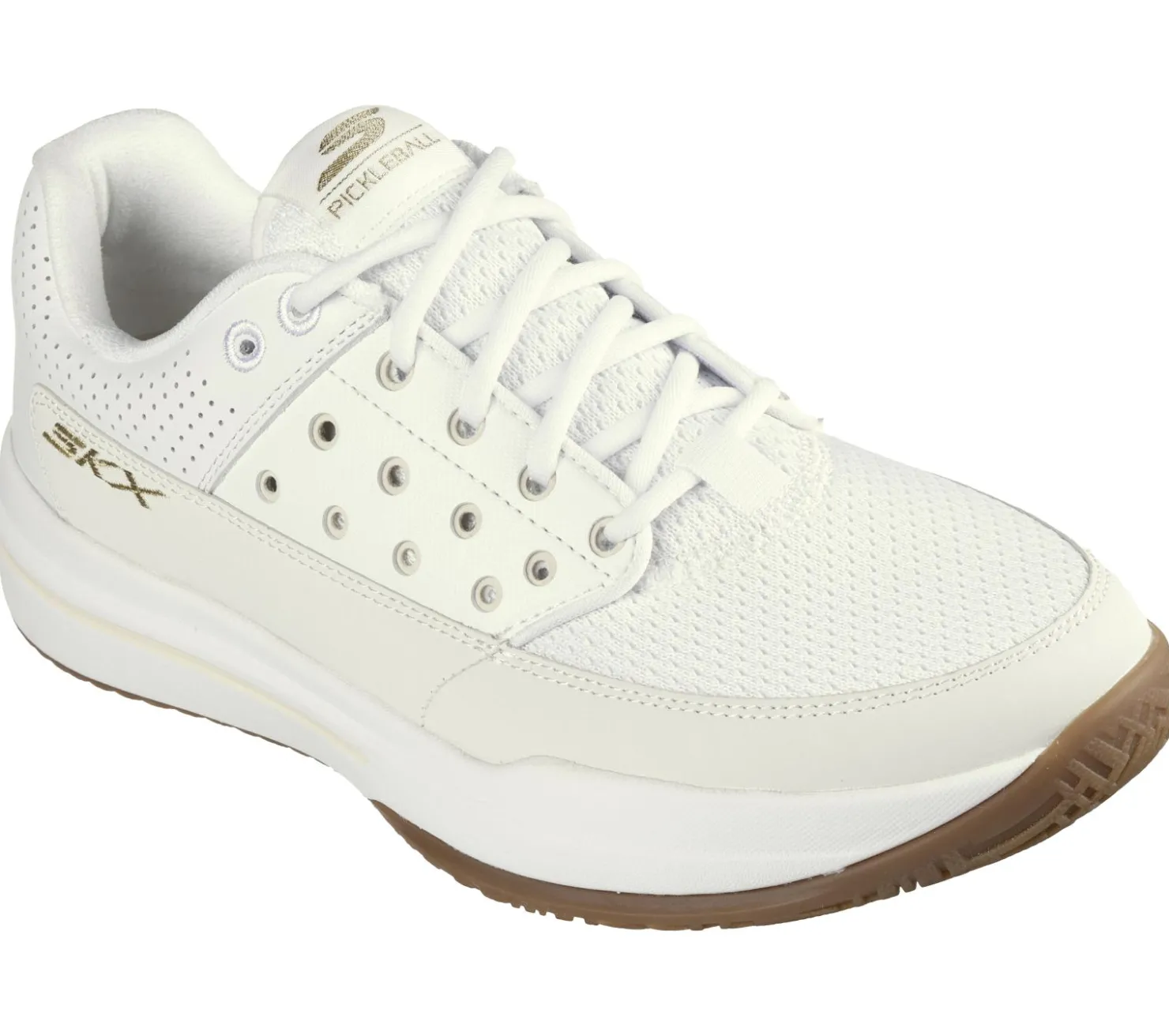 Athletic Sneakers<SKECHERS Viper Court Luxe WHITE / GRAY