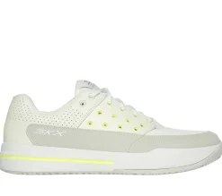 Lace Up|Athletic Sneakers<SKECHERS Viper Court Luxe WHITE / NATURAL