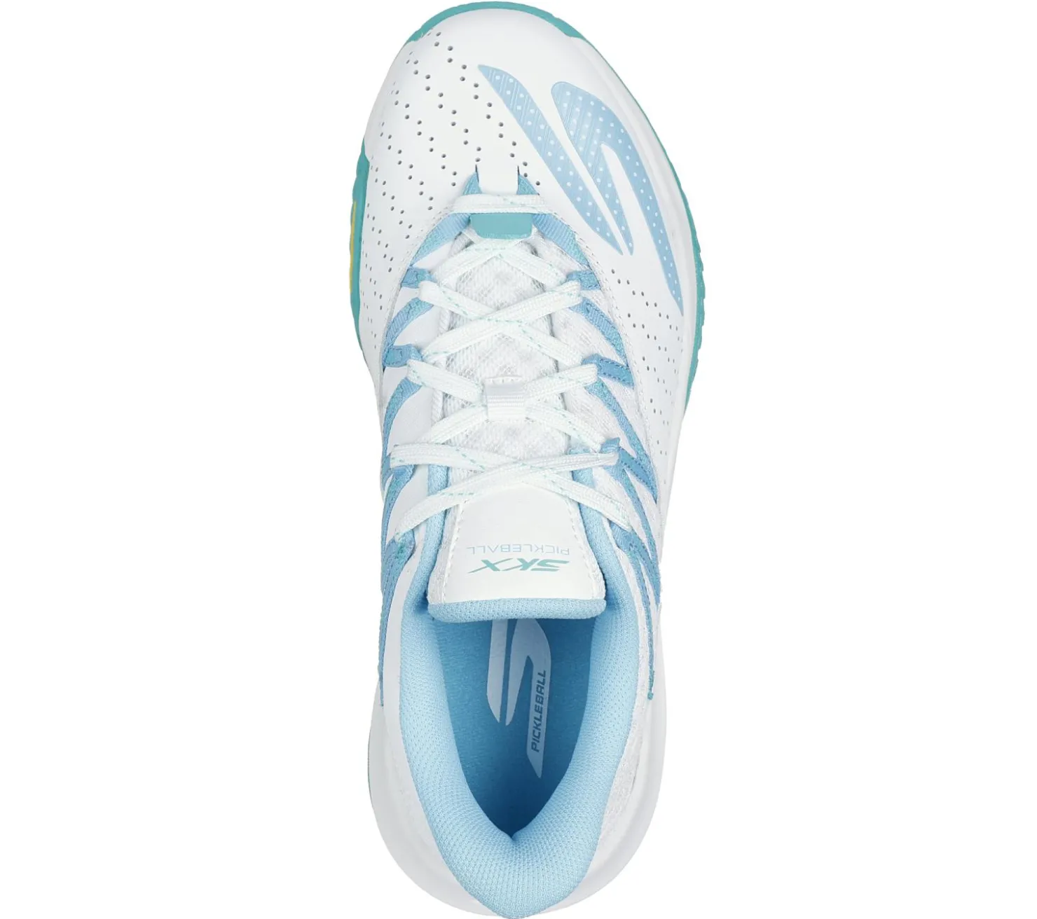 Lace Up|Athletic Sneakers<SKECHERS Viper Court Rally WHITE / LIGHT BLUE