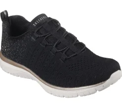 Slip-Ons|Casual Sneakers<SKECHERS Virtue - Lucent BLACK / ROSE GOLD